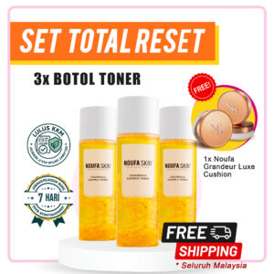 Set Total Reset Noufa Skin Toner 3 Botol – Rawatan Jeragat & Reset Kulit